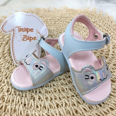 Sandália Chique Top - Cat Azul e Rosa